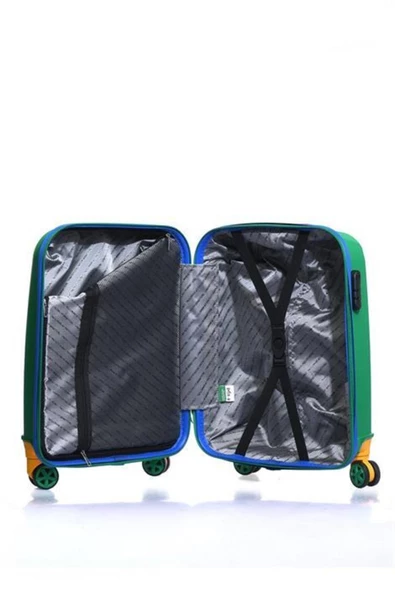 Benetton Trolley 50 Cm Yeşil Unisex Valiz - 8