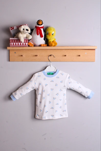 Dad Yazılı Erkek Bebek Eşofman Pijama Takımı Mavi - 2
