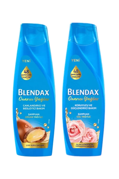 Blendax Argan Yağı&Gül Yağı Şampuan 2x360 Ml