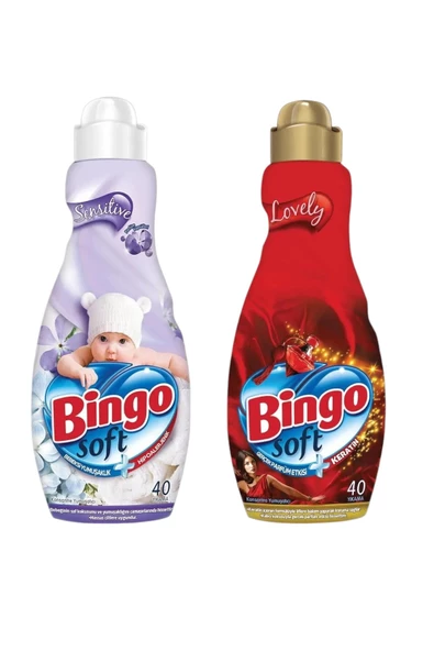 Bingo Soft Yumuşatıcı Lovely & Sensitive 2x960 Ml