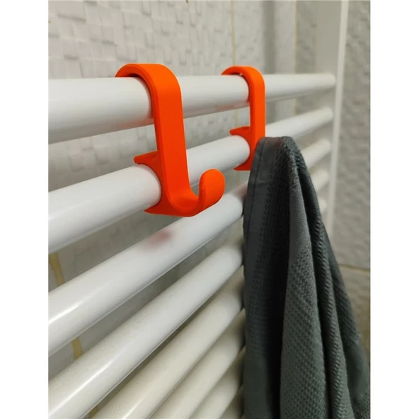 Havlupan Askısı Havlu Askılık 4 Adet Turuncu Renk ürün görseli 1
