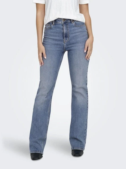 Only Luna Hw Flared Kadın Jean Pantolon 15323175 - Resim 3