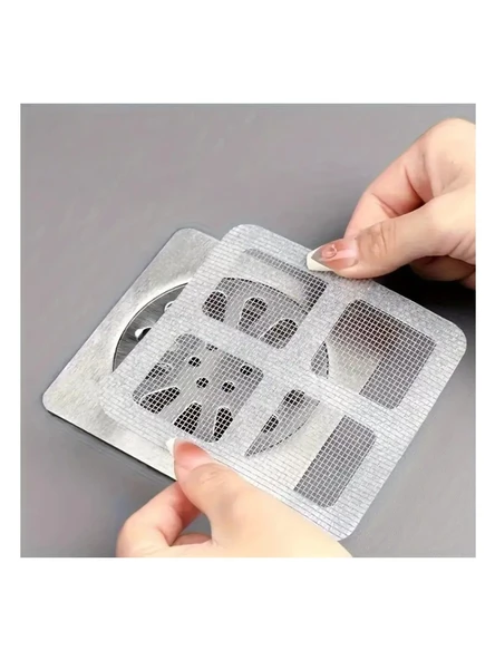 Tekno Soft Center Fileli 10'li Gider Filitresi, Gider Koruyucu Saç Toplayıcı Gider Süzgeci Böcek ve Haşere Önleyici - 3
