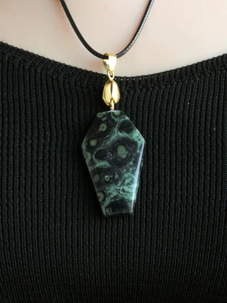 Riyolit Doğal Taş Unisex Kolye euk16 ürün görseli