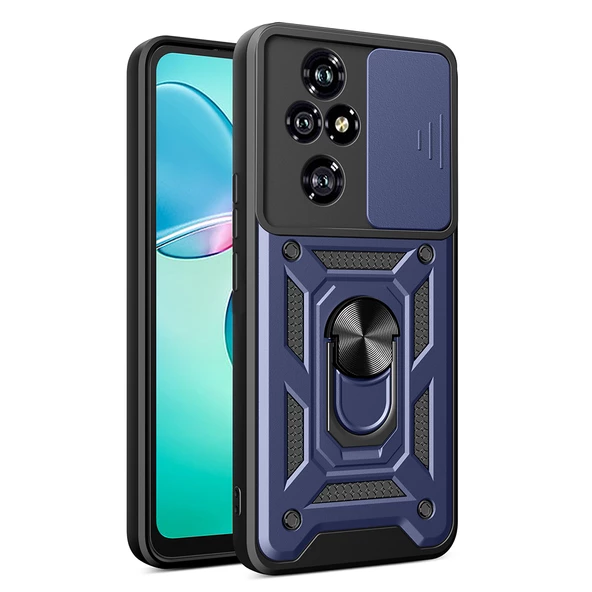 Honor 200 Pro Kılıf Magnetik Standlı Kamera Korumalı Sürgülü Vega Kapak ürün görseli 1