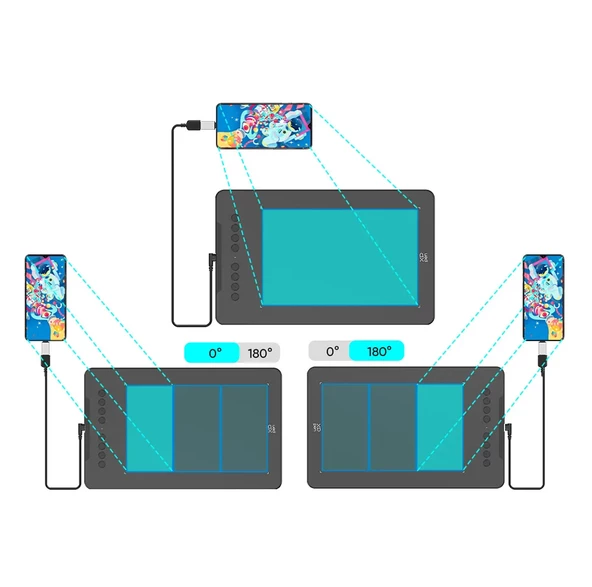 XP-Pen DECO01 V3 Grafik Tablet 16K 8 Kısayol Siyah - 10