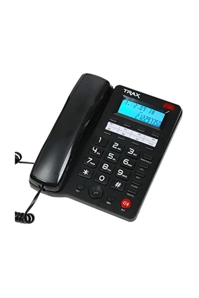 TRAX TC 605 PB 25 Adet Telefon Rehber Hafızası 16 Haneli LCD Ekran Handsfree