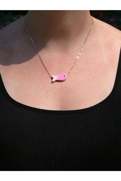 Trend Mineli Balık Kolye ürün görseli