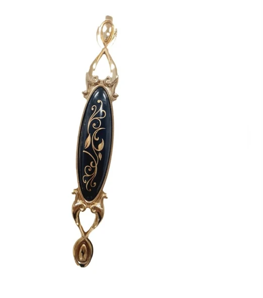 MİRAY 128 mm Metal Gold siyah desenli / 5 ADET