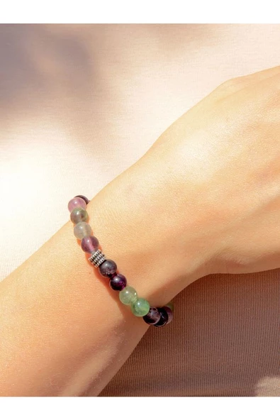 Doğal Taş Florit Doğal Taş Bileklik dtfdtb - Resim 2