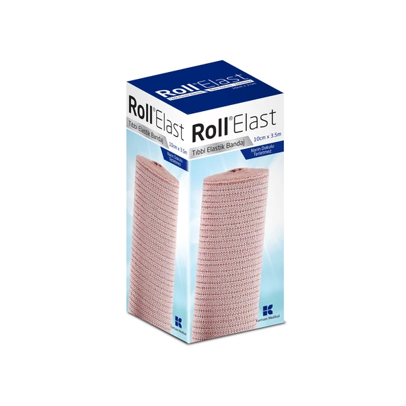 Roll Elast Tıbbi Elastik Bandaj Ten Rengi- 10Cm X 3.5M