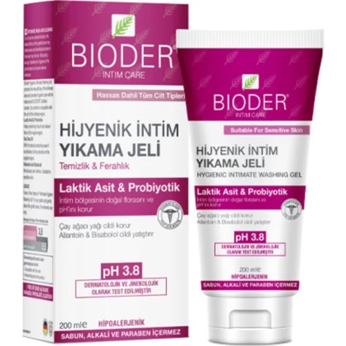 Bioder Intım Care Hijyenik Intim Yıkama Jeli 200 Ml