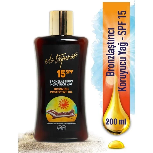 Eda Taşpınar Bronzlaştırıcı Koruyucu Yağ Spf 15 200 Ml