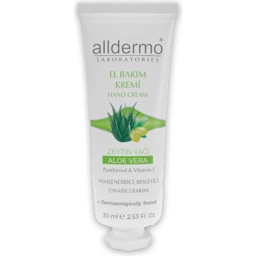 Alldermo El Kremi Aloe Vera - Zeytinyağı 30Ml