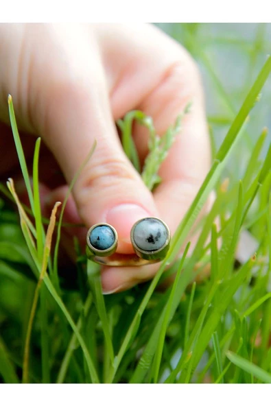 Aytaşı Lapis Doğal Taş Ayarlanabilir Yüzük Aşk Ve Neşe Taşı euy15al - Resim 3