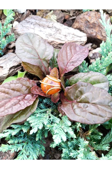 Doğal Taş Yemen Akik Dev Boy Doğal Taşlı Ayarlanabilir Yüzük euy10ya - Resim 2