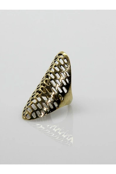 Telkari İşlemeli Antik Eskitme Ayarlanabilir Kadın Yüzük euy122 - Resim 5