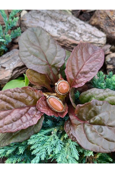 Doğal Taş Yıldız Doğal Taşlı Ikili Otantik Ayarlanabilir Yüzük dtyiy - Resim 2