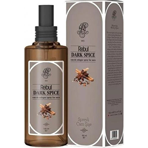 Rebul Dark Spice Kolonya Cam Şişe 100 Ml