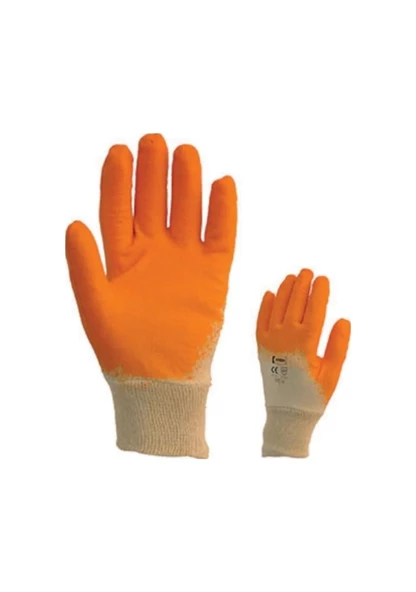 Piton Lateks Iş Güvenliği Eldiveni - 9 Numara -5 adet - Resim 3