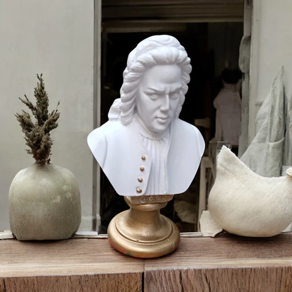 Bach Minimal Büst, Figür, Biblo - 3