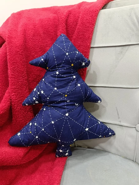 Yılbaşı, Christmas, Kış, Winter Serisi Çam Ağacı Yastık İçi Dolu - 5