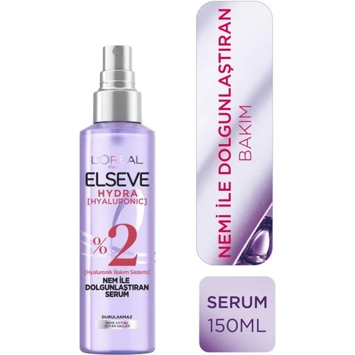 L'Oréal Paris Elseve Hydra Hyaluronic Nem İle Dolgunlaştıran Serum 150Ml