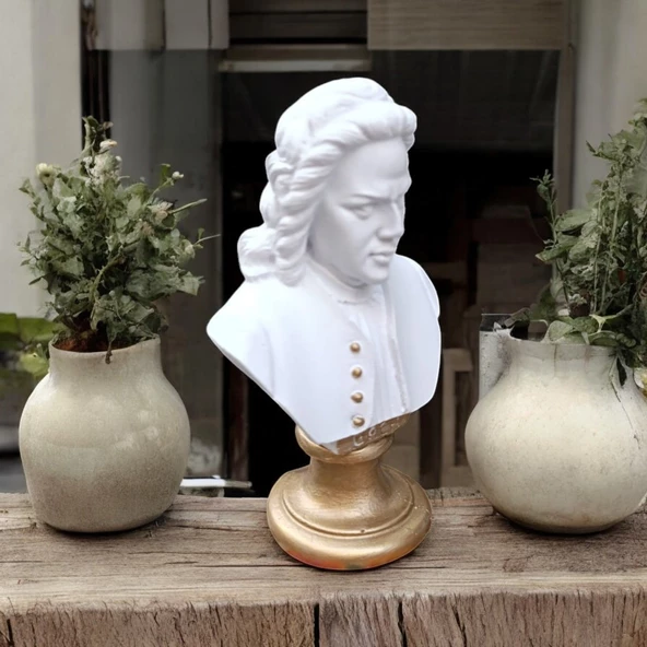 Bach Minimal Büst, Figür, Biblo