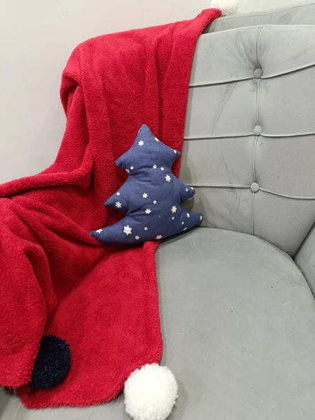 Yılbaşı, Christmas, Kış, Winter Serisi Çam Ağacı Yastık İçi Dolu - 10