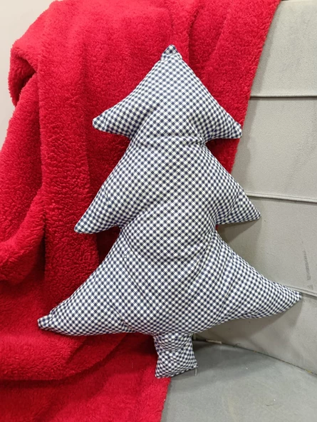 Yılbaşı, Christmas, Kış, Winter Serisi Çam Ağacı Yastık İçi Dolu - 3