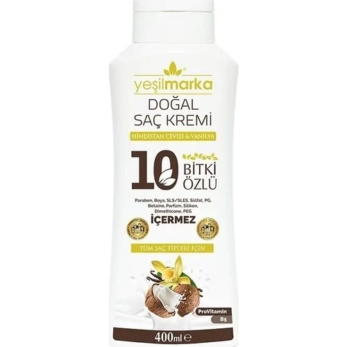 Yeşilmarka Doğal Dökülme Karşıtı Saç Kremi 350 Ml