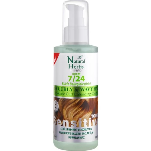 Natural Herbs 7/24 Krem Bukle Belirginleştirici Krem 150 ml ürün görseli 1