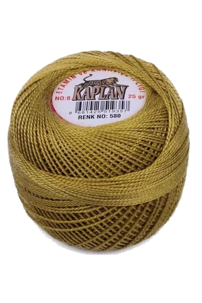Kaplan Etamin Ve Kanaviçe İpi 8 No Kod/Renk: 580 - Royaleks