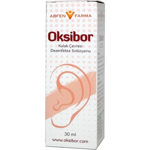 Abfen Farma Oksibor Kulak Çevresi Dezenfekte Solüsyonu 30 Ml