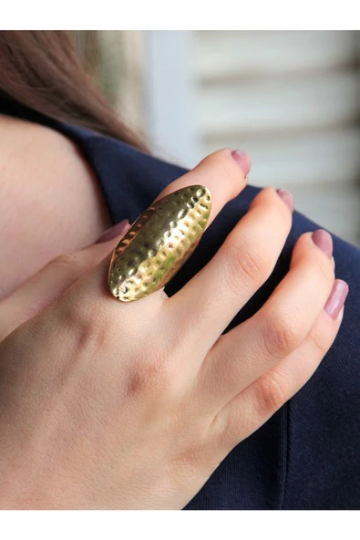 Trend Büyük Model Antik Eskitme Ayarlanabilir Yüzük euy1225 - Resim 2