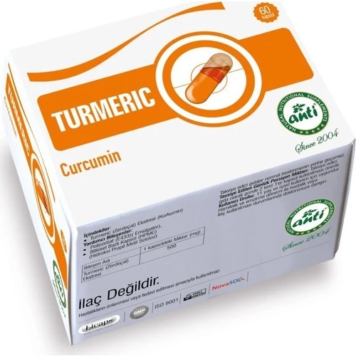 Anti Turmeric Extract Licaps® Novasol® Curcumin(185X Daha İyi Emilim)