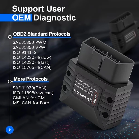 VLinker MC + 4.0 OBD2 Araç Teşhis Cihazı Bluetooth - 3