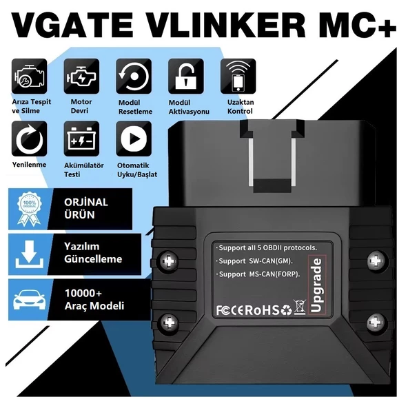 VLinker MC + 4.0 OBD2 Araç Teşhis Cihazı Bluetooth - 2