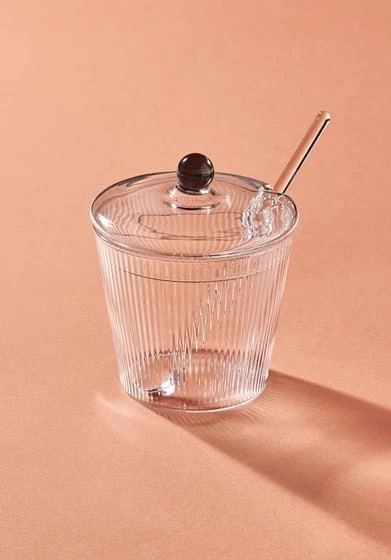 The Mia CAM0430 Striped Cam Kaşıklı Şekerlik 10x12 Cm - 4