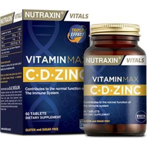 Nutraxin Vitamin Max C-D-Zınc 60 Tablet