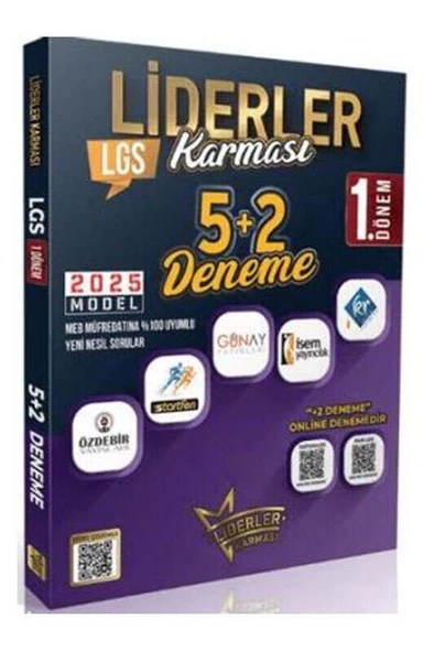 2025 8.Sınıf LGS 1.Dönem 5+2 Deneme Seti Liderler Karması