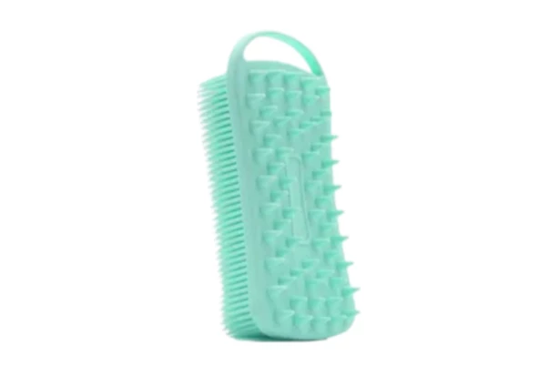 Vücut Fırçası Ergonomik Peeling Masaj Etkili Taşınabilir Askılı Yumuşak Silikon Banyo Vücut Fırçası - 5