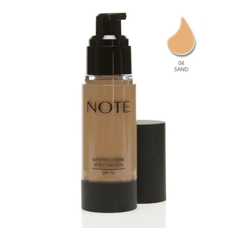 Note Mattifying Extreme Wear Fondöten Spf 15 35 ml-04 Sand