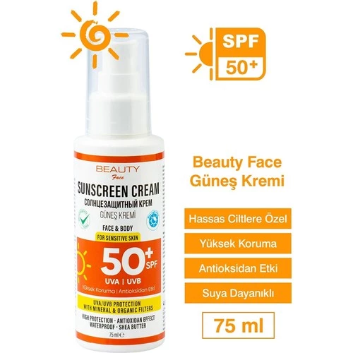 Beauty Face 50 Spf Güneş Kremi 75 Ml