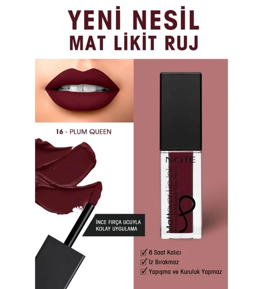 Note Mattever Lip-Ink Ruj 16