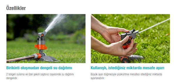 Gardena 8143 Comfort Turbo-Drive Tablalı Fıskiye - 5