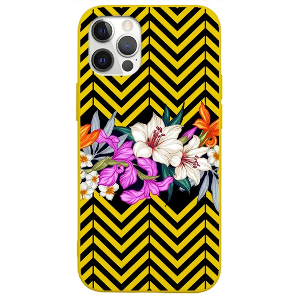 iPhone 12 Pro Lansman Kılıf - Çiçek - 2