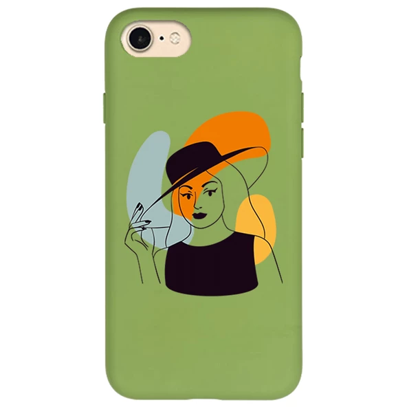iPhone 7 Lansman Kılıf - Art Woman 4