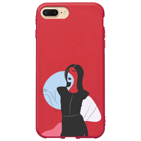 iPhone 7 Plus Lansman Kılıf - Art Woman 1