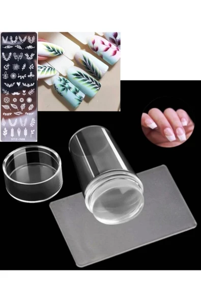 Tırnak Baskı Aparatı Silikon Başlıklı Stamper Transfer  French Baskı Aparatı - 4